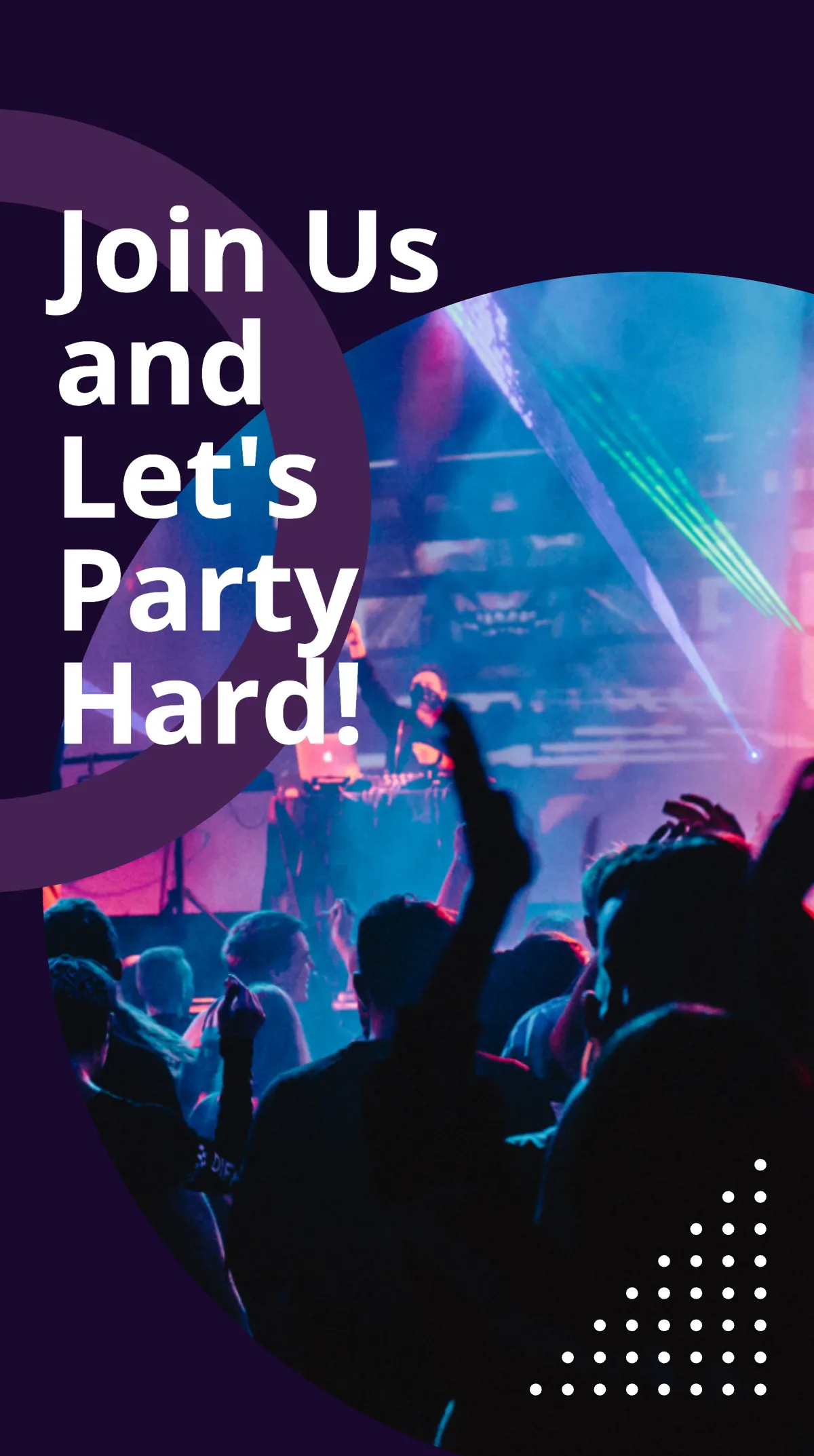 Free DJ Party Instagram Story Template to Edit Online