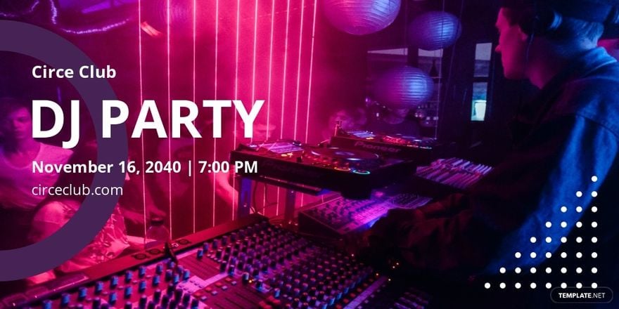 DJ Party Linkedin Post Template