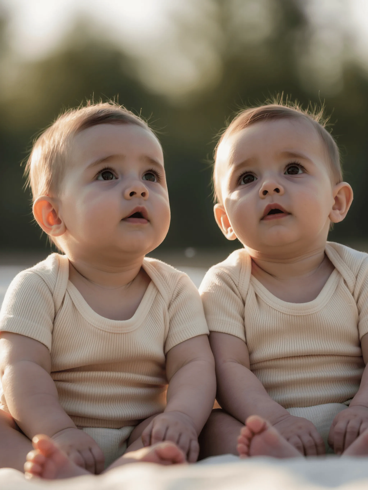 Free Twin Baby Portrait Template to Edit Online