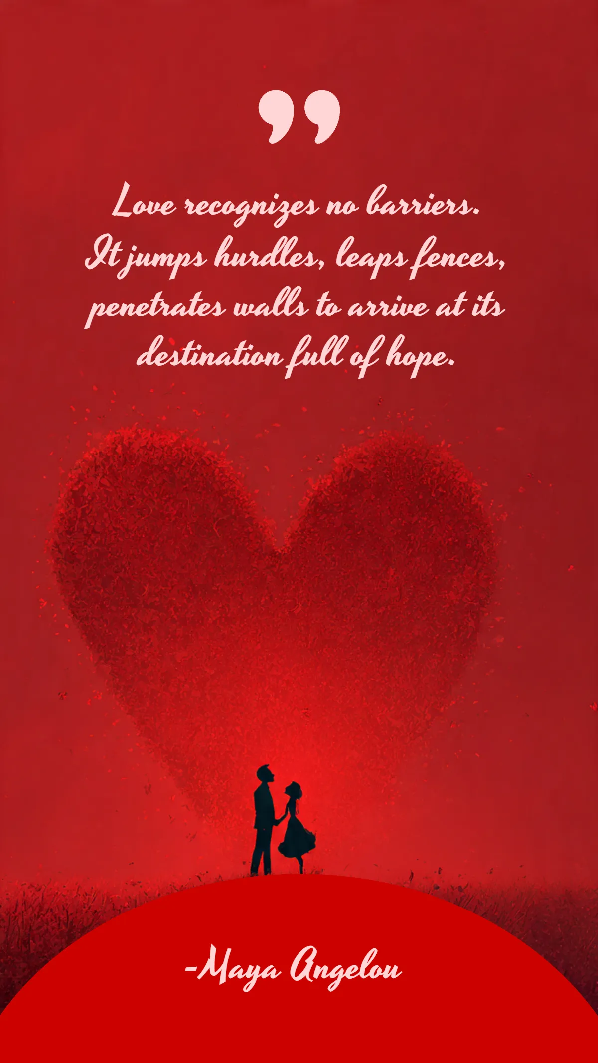 Free Valentines Day Warmth Quote Template to Edit Online