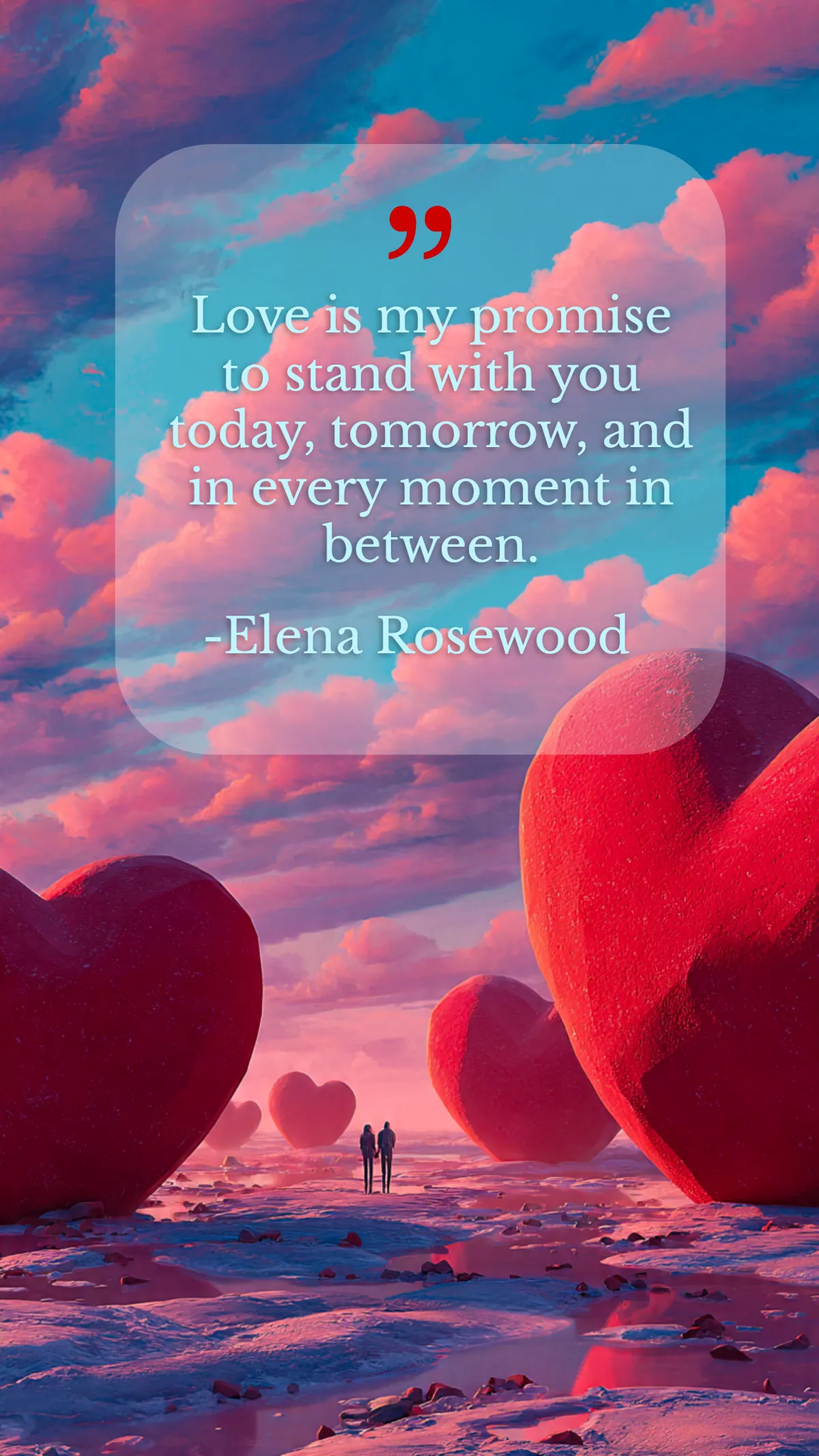 Free Valentines Day Promise Quote Template to Edit Online