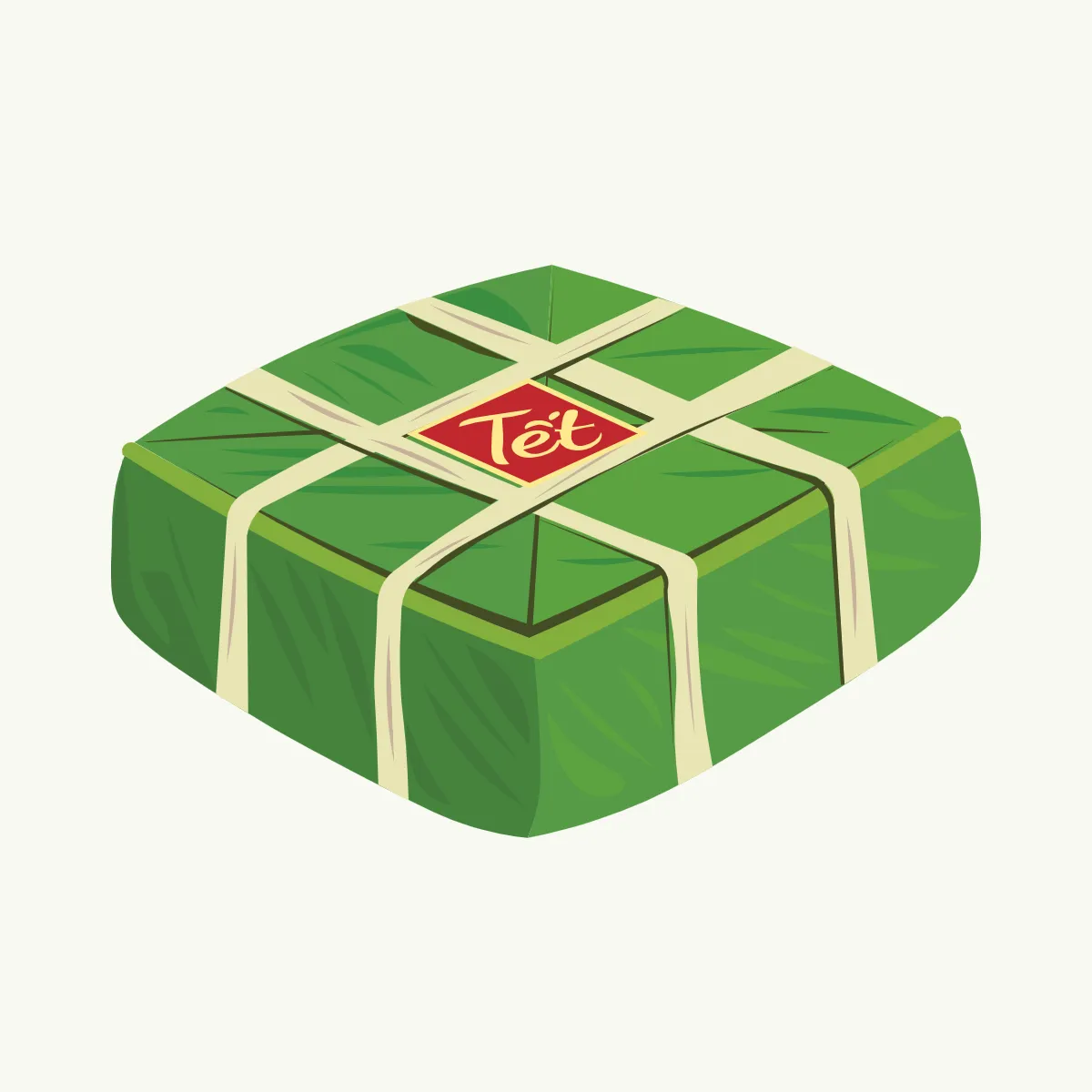 Free Chung Cake Tet New Year Day Clip Arts Template to Edit Online