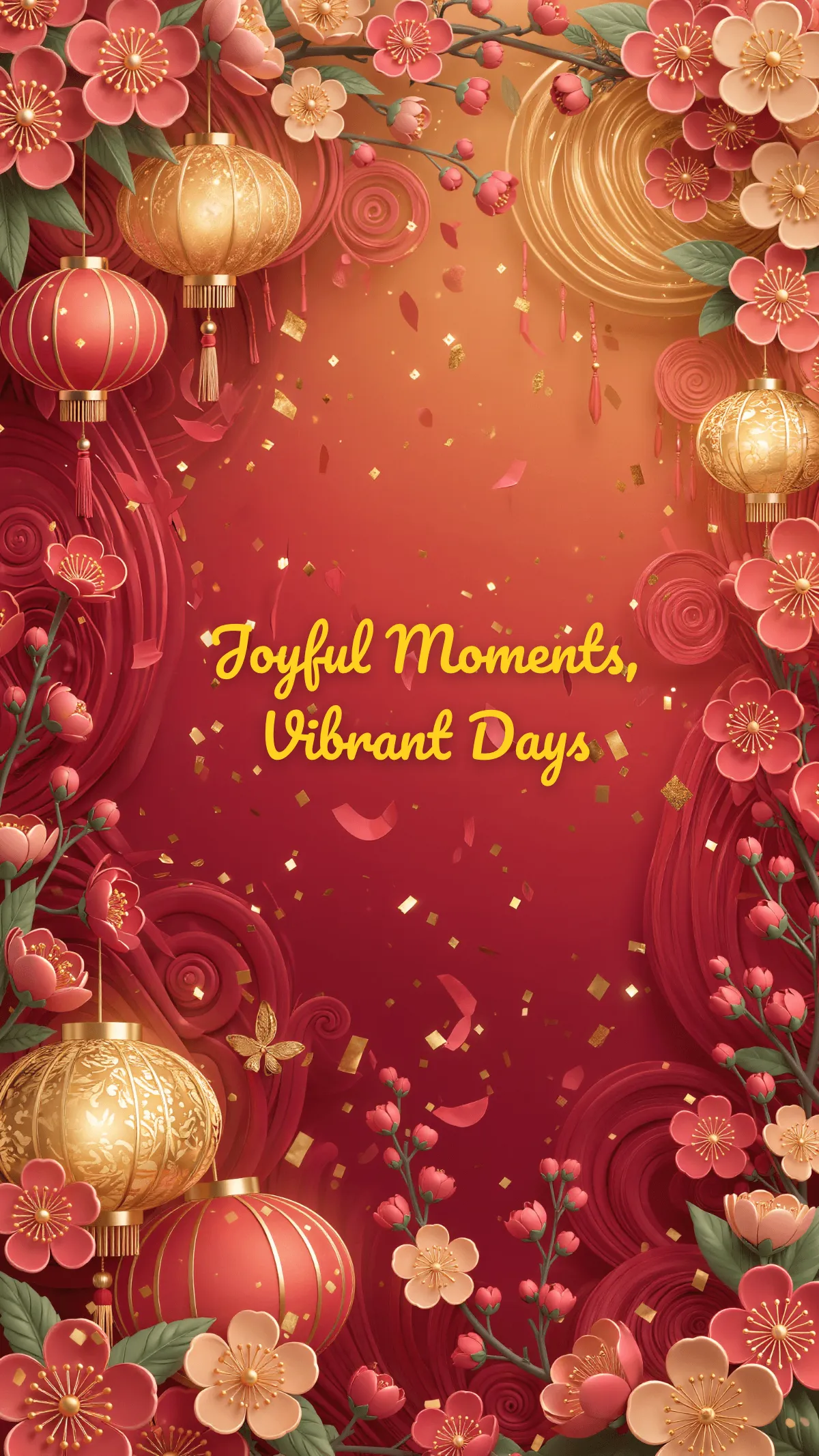 Free Creative Tet Wallpaper Template to Edit Online