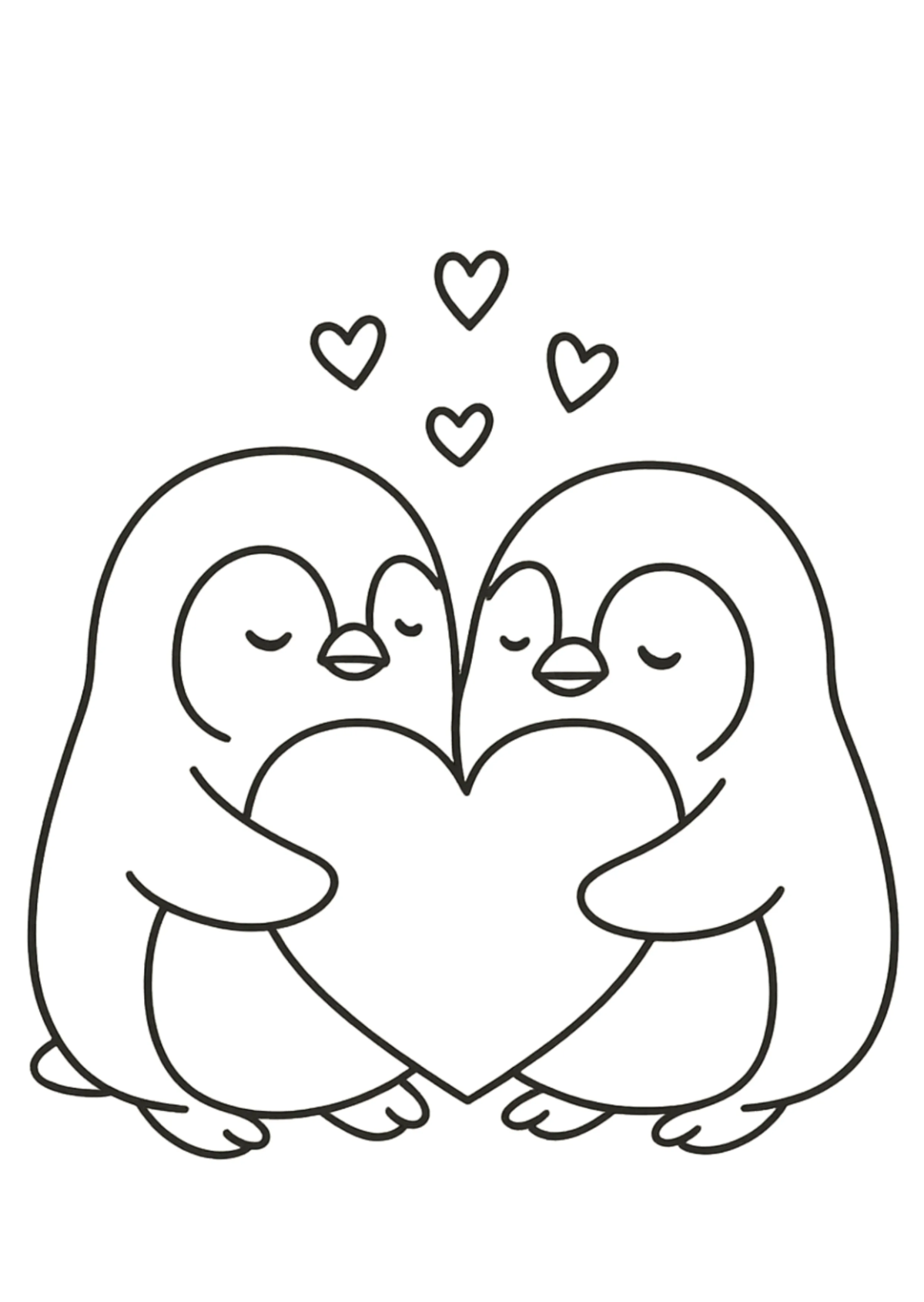 Free Penguin Valentines Day Drawing Template to Edit Online Free Penguin Valentines Day Drawing Template to Edit Online