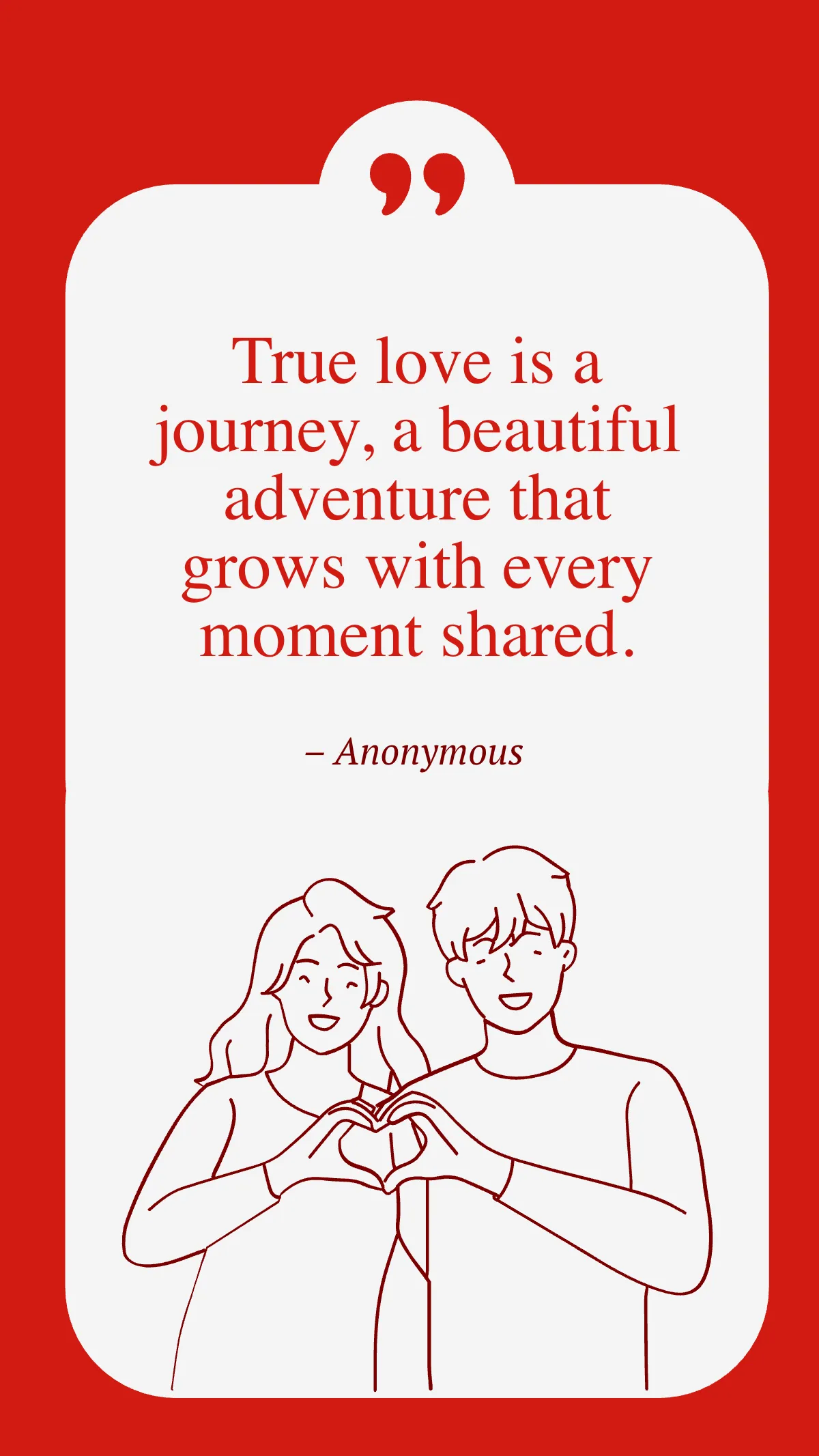 Valentines Day Love Quote Template