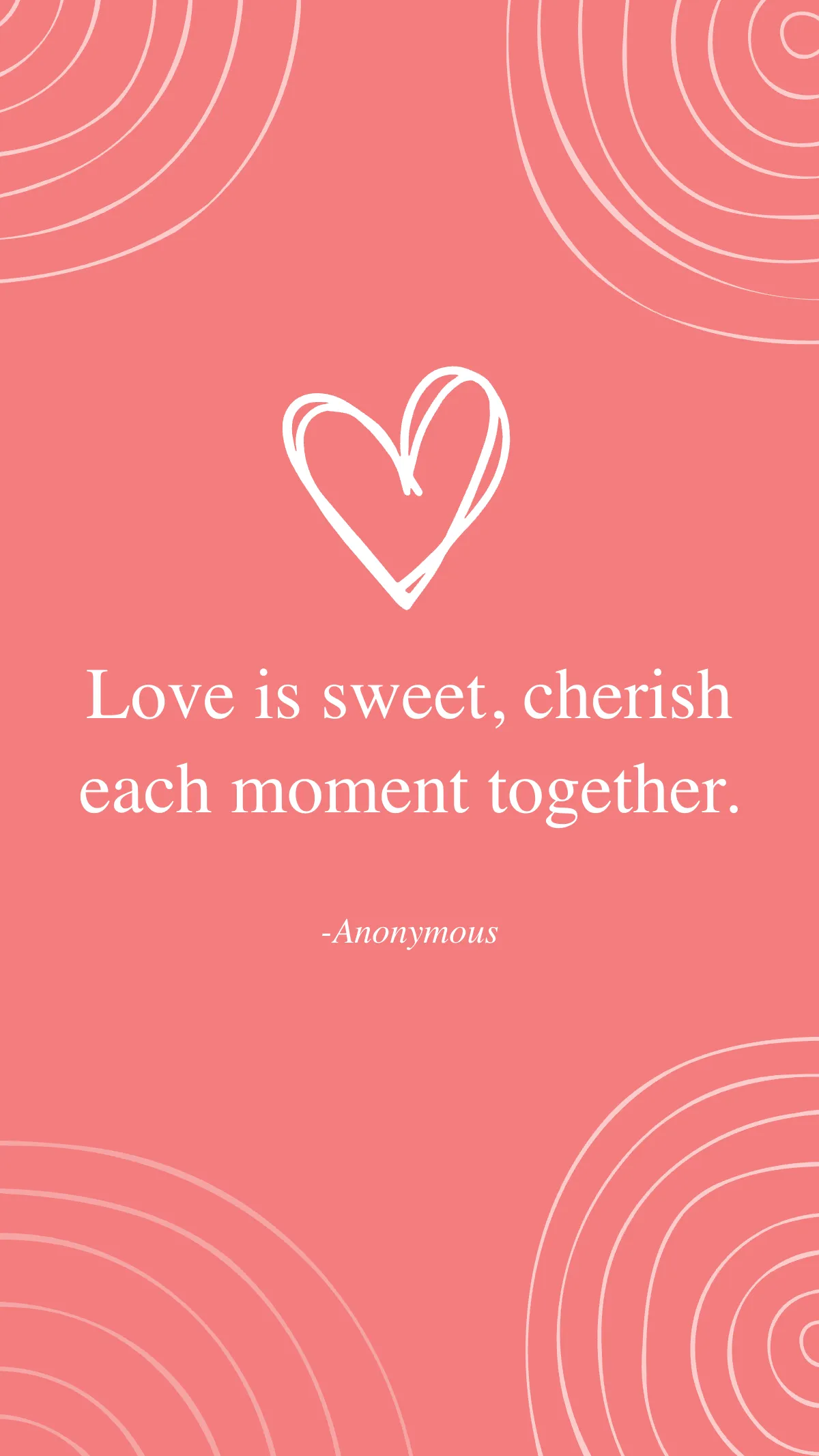 Valentines Day Sweetheart Quote Template