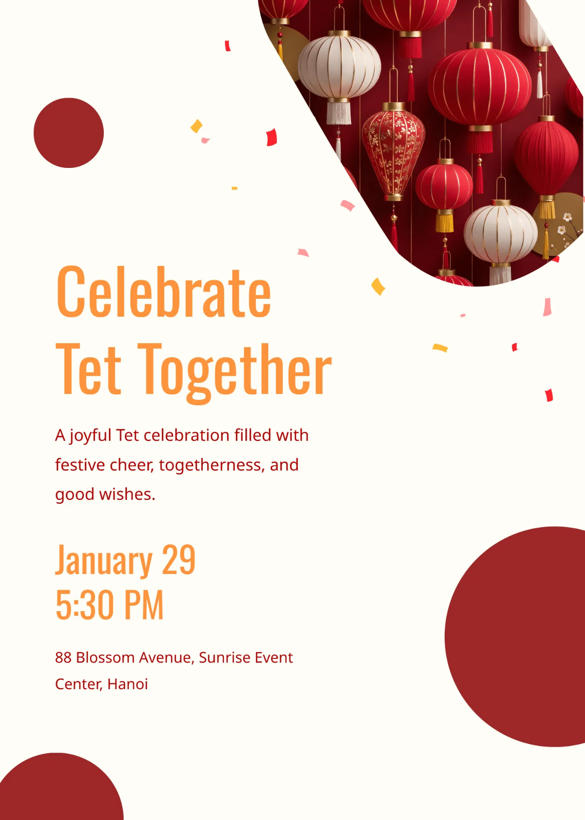 Free Tet Celebration Invitation Template to Edit Online Free Tet Celebration Invitation Template to Edit Online