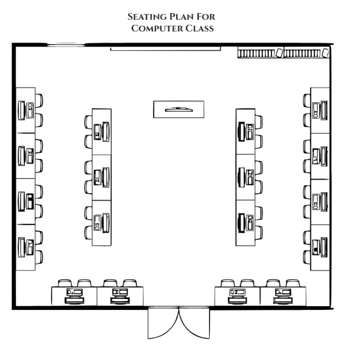 Free Seating Plan For Computer Class Template to Edit Online