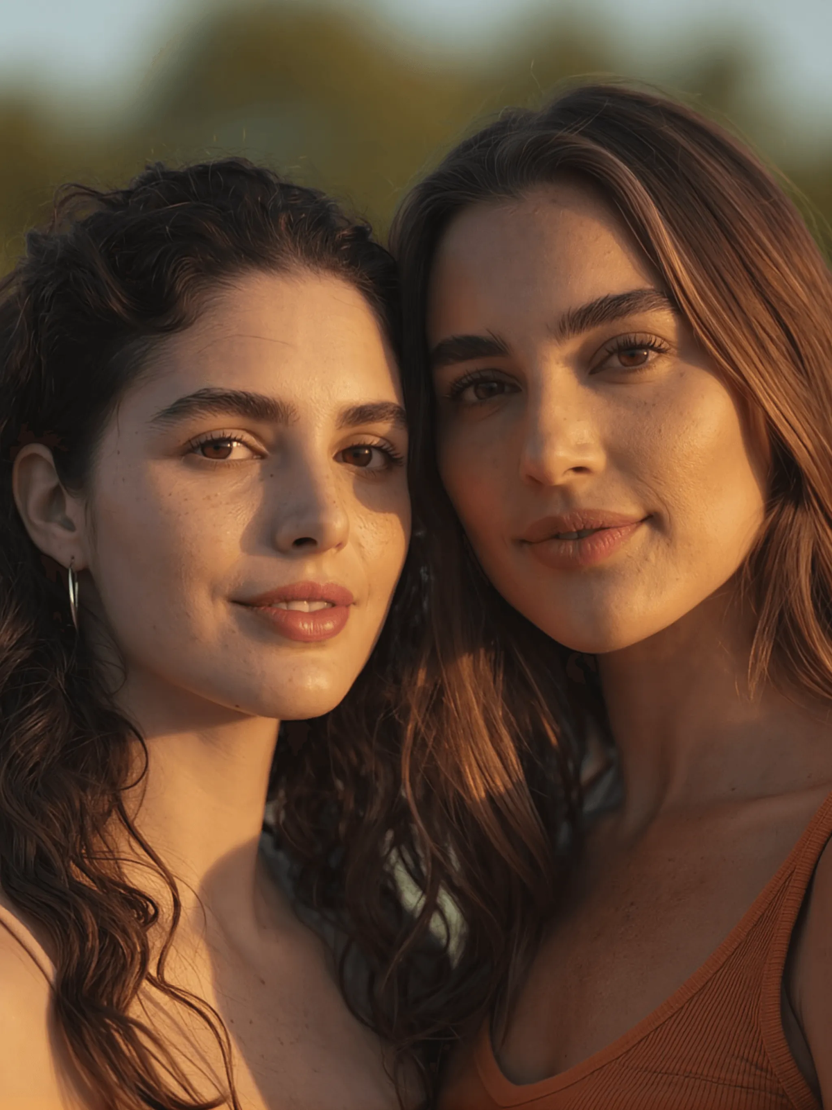 Free Happy Sisters Portrait to Edit Online