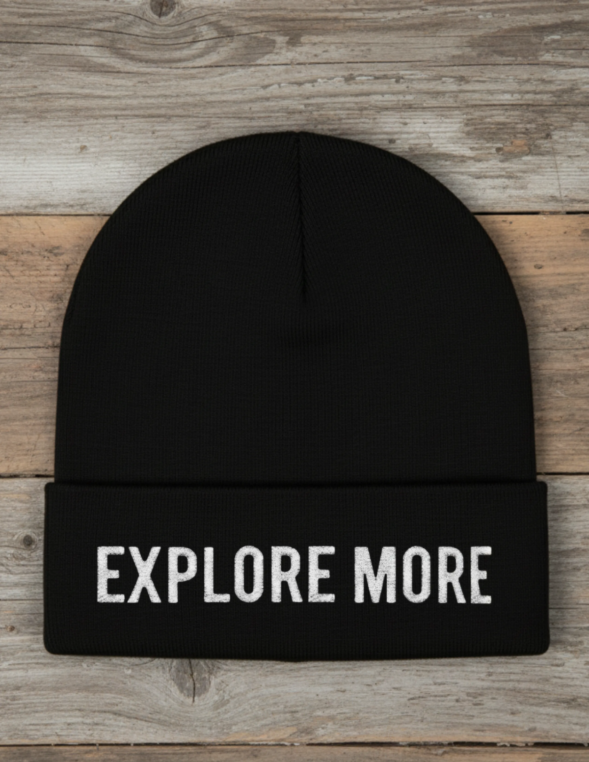 Free Black Flat Beanie Mockup Template to Edit Online