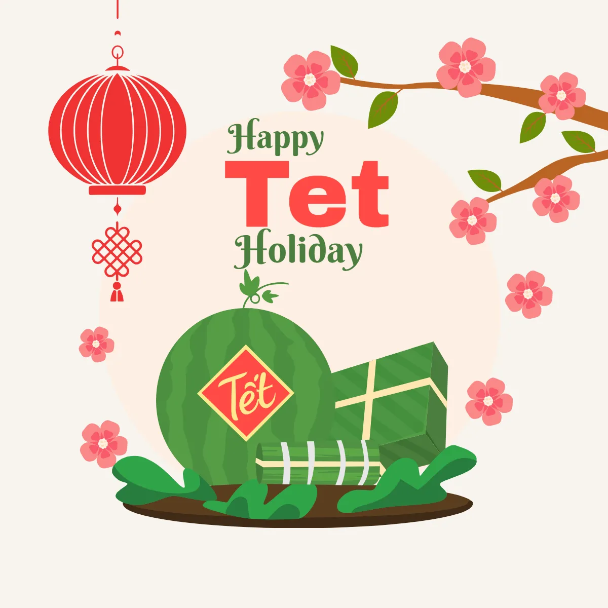 Free Happy Tet Holiday Day Clip Arts Template to Edit Online