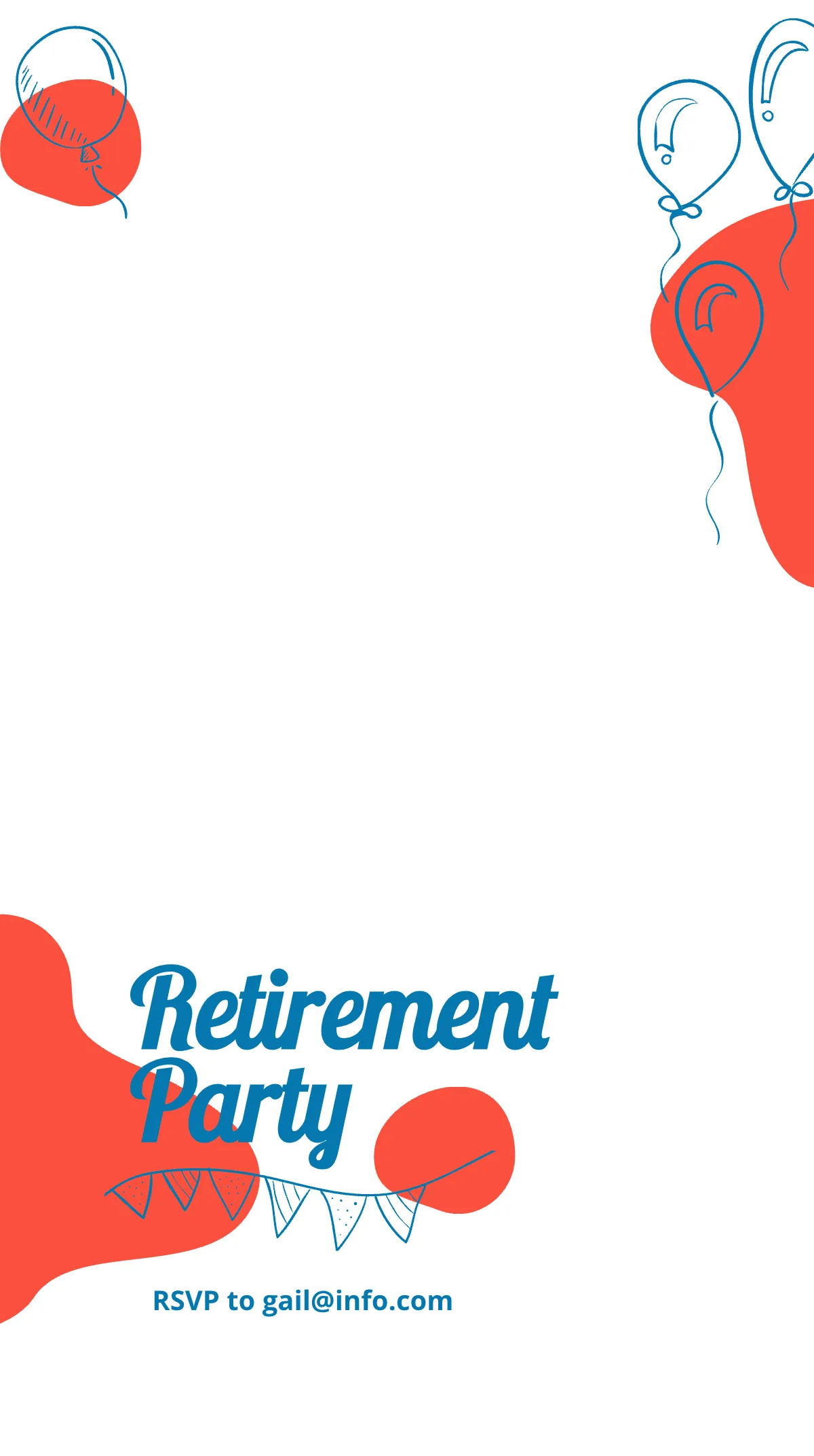 Free Retirement Party Instagram Story Template to Edit Online