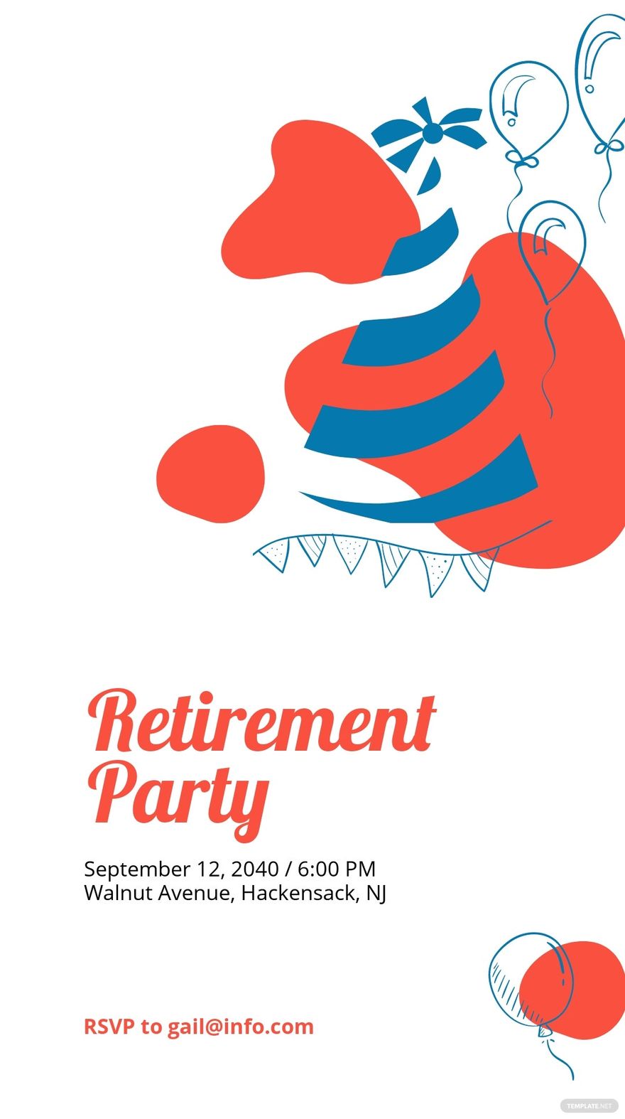 Free Retirement Party Instagram Story Template