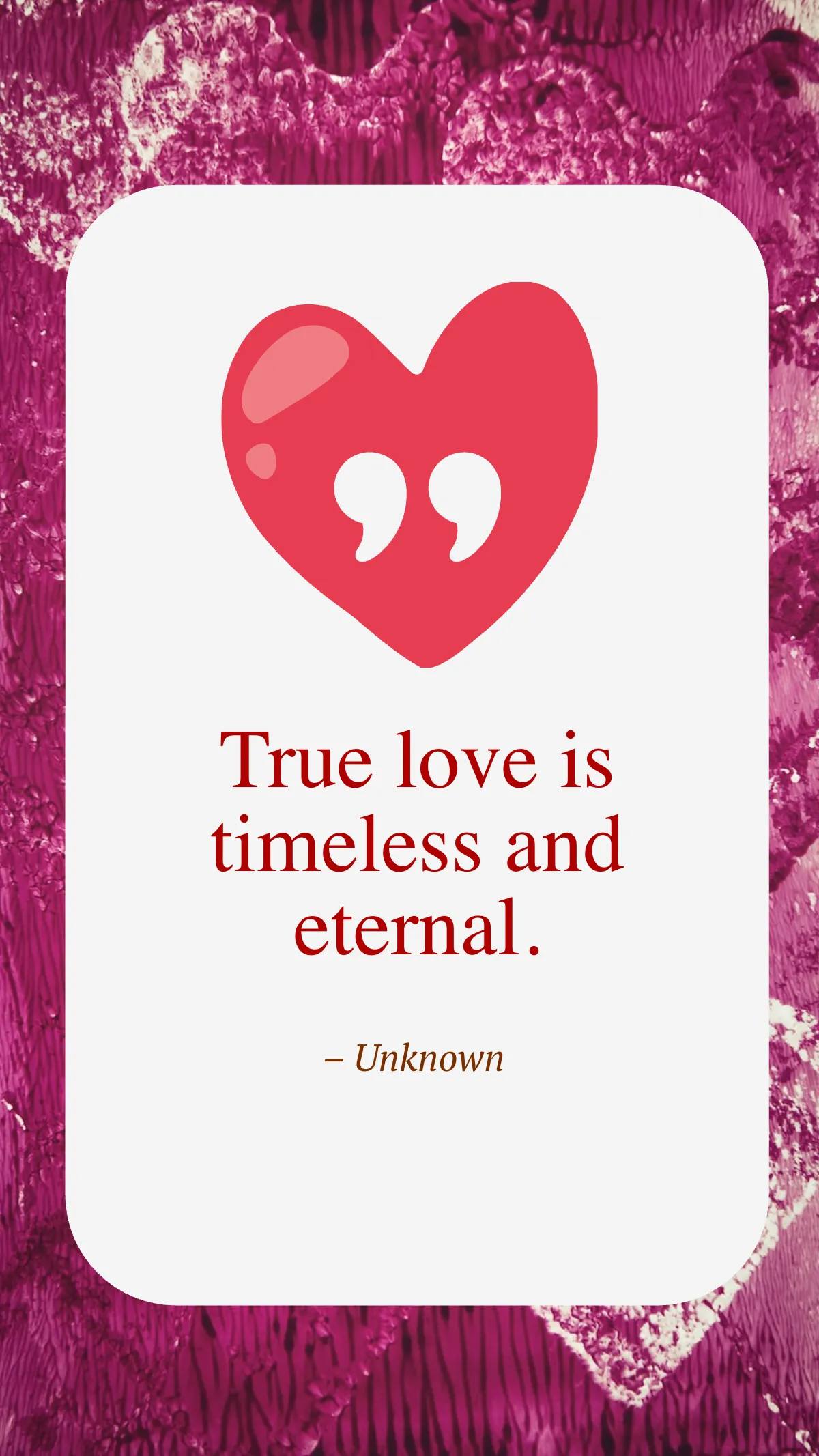 Valentines Day Forever Quote Template