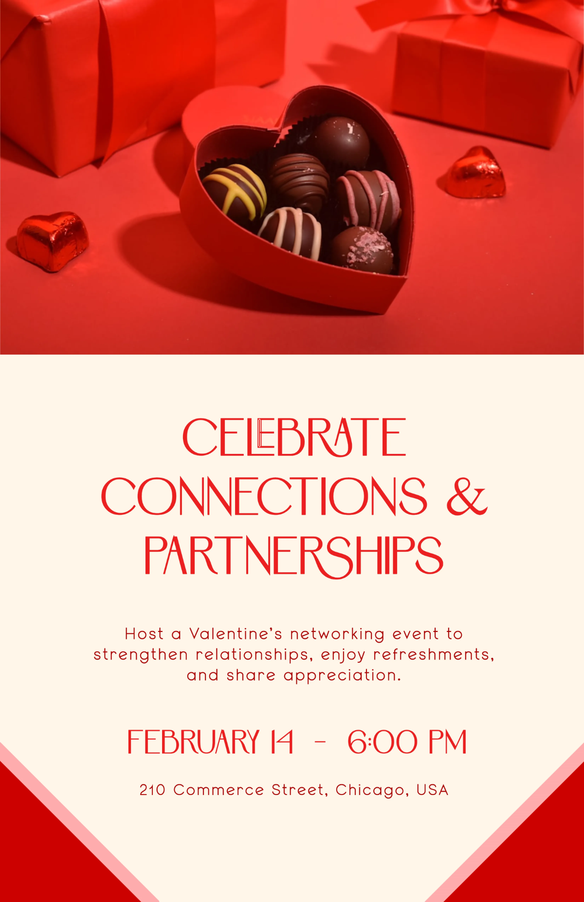 Free Valentines Day Business Poster Template to Edit Online