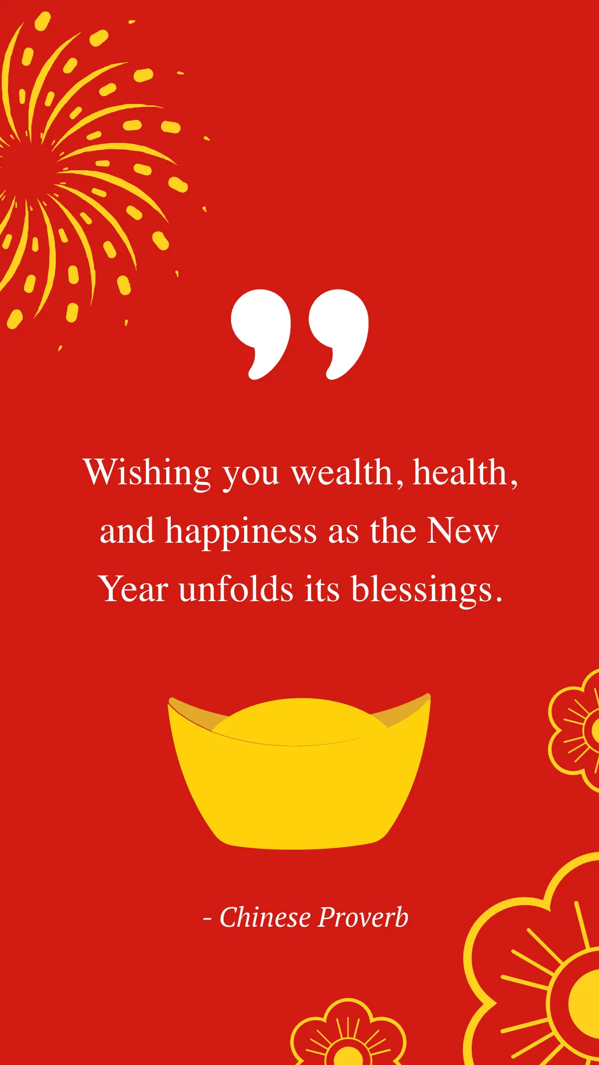 Free Chinese New Year Blessing Quote Template to Edit Online Free Chinese New Year Blessing Quote Template to Edit Online