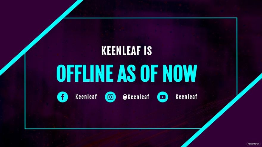 Abstract Twitch Offline Banner Template