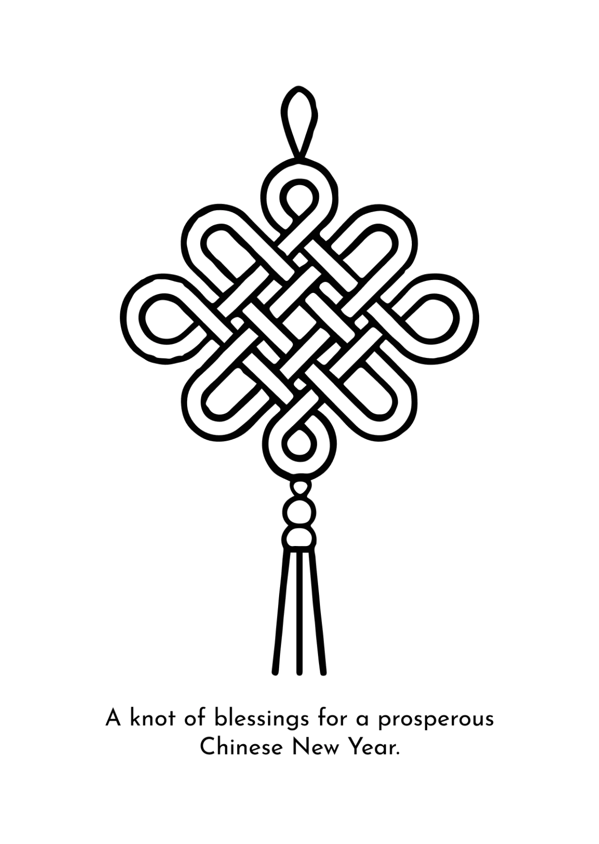 Free Chinese New Year Zhongguó Jié Drawing Template to Edit Online