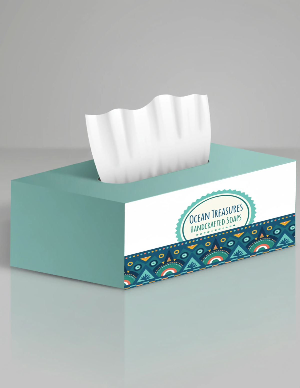 Free Colorful Tissue Box Mockup Template to Edit Online