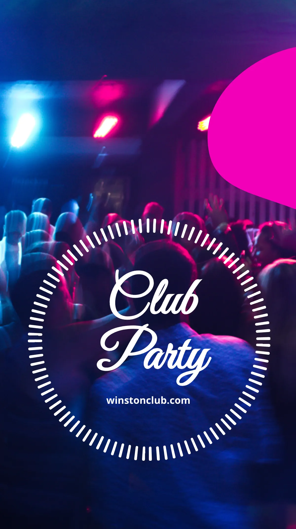 Free Club Party Instagram Story Template to Edit Online