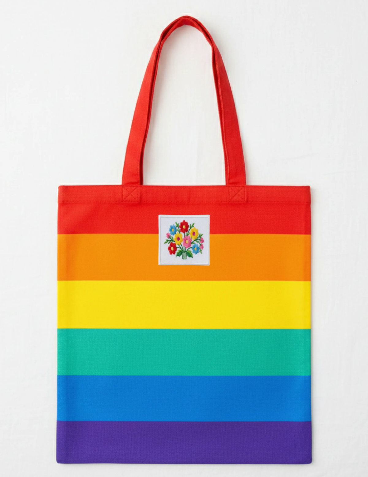 Free Colorful Tote Bag Mockup Template to Edit Online