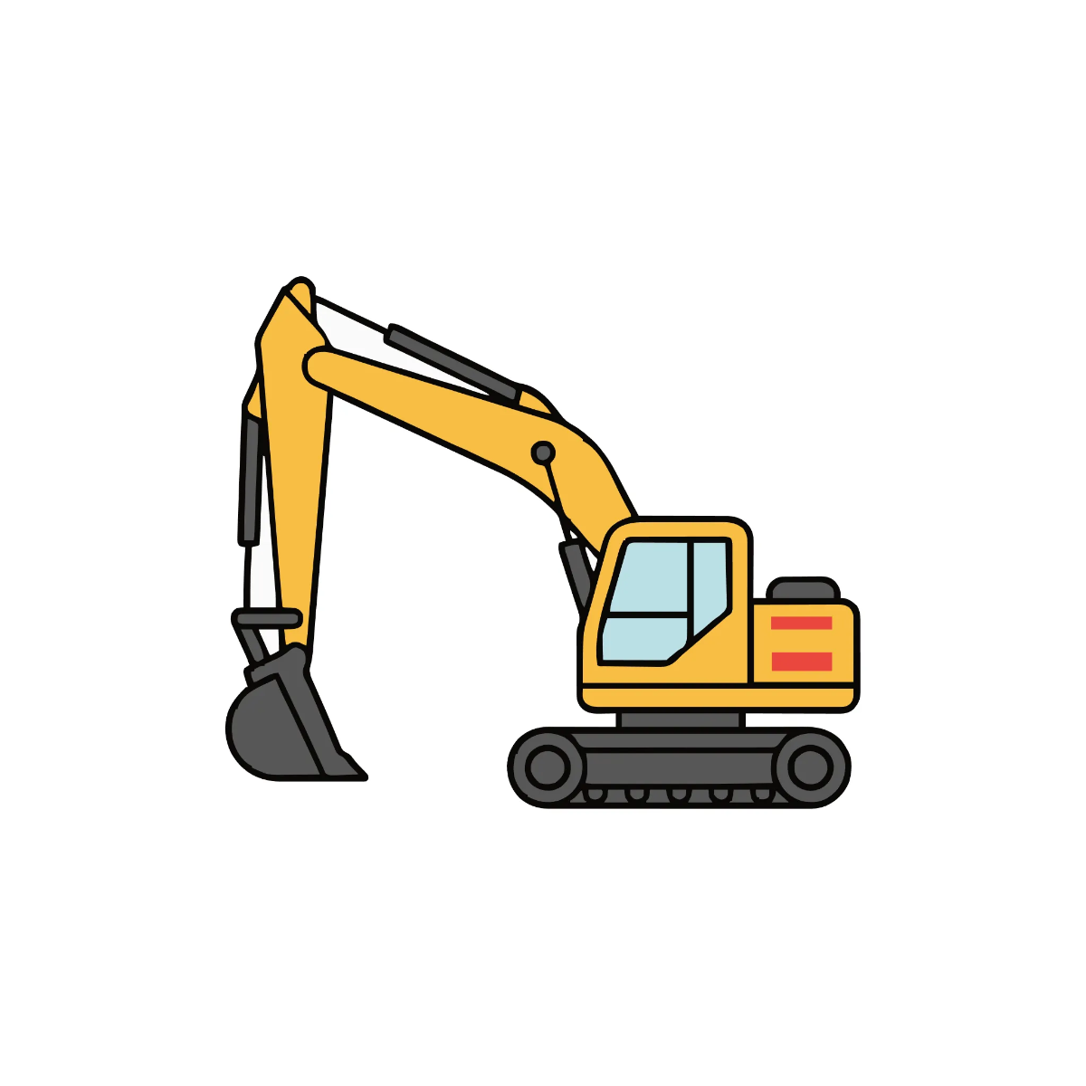 Free Excavator Vector Template to Edit Online