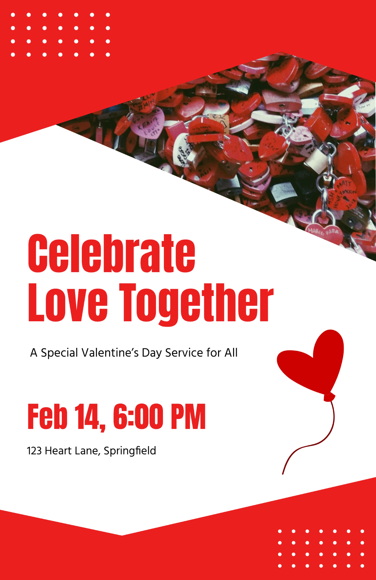 Free Valentines Day Church Poster Template to Edit Online Free Valentines Day Church Poster Template to Edit Online