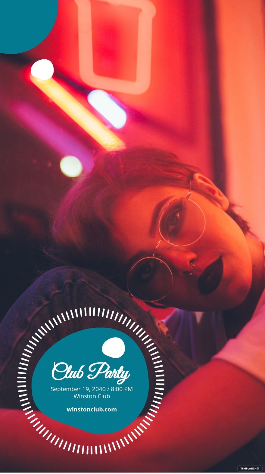 Free Club Party Snapchat Geofilter Template