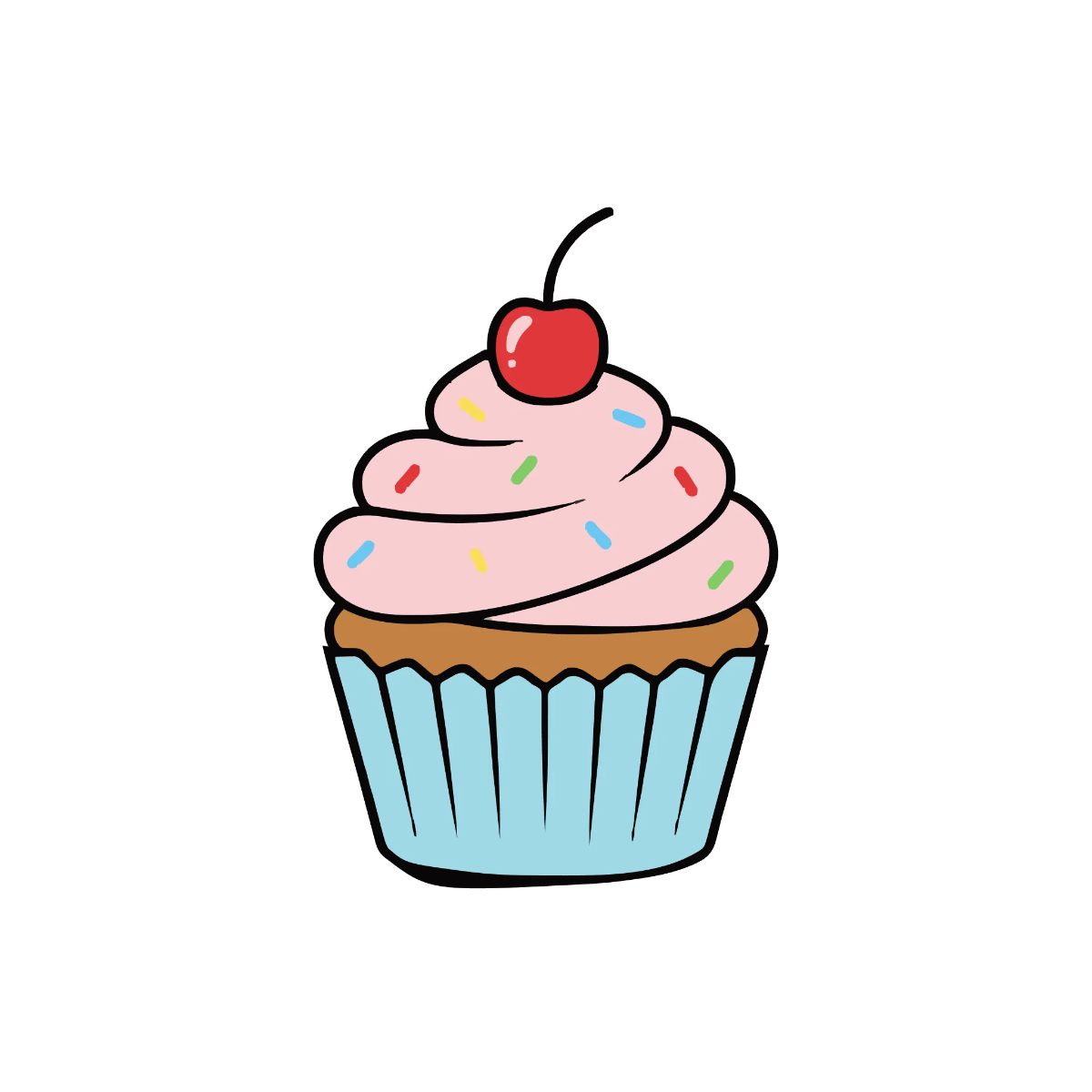 Free Cupcake Vector Template to Edit Online