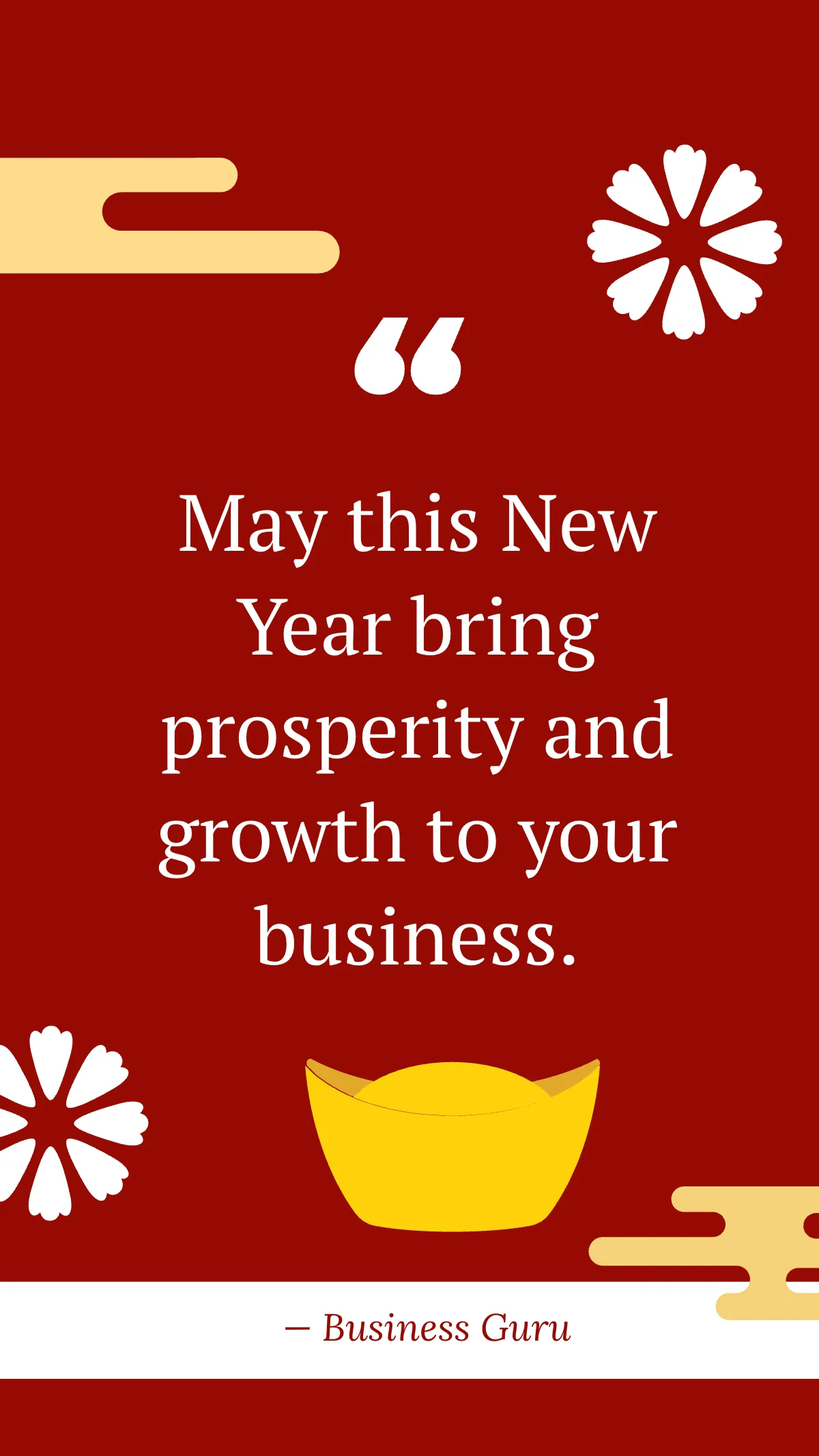 Free Chinese New Year Business Quote Template to Edit Online Free Chinese New Year Business Quote Template to Edit Online