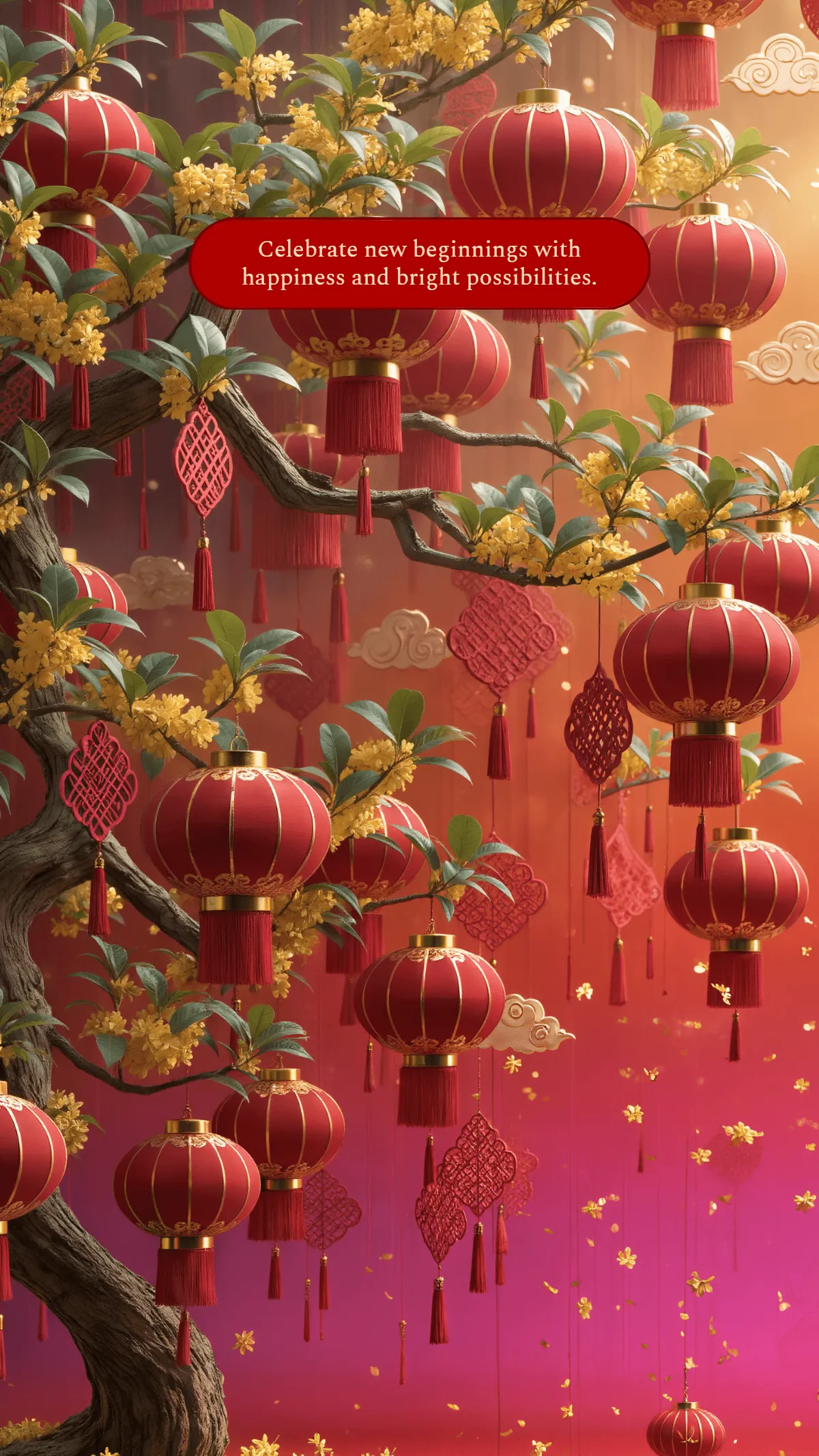 Free Chinese New Year Mobile Wallpaper Template to Edit Online