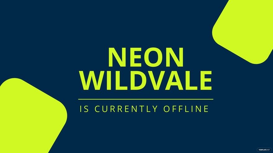 Simple Twitch Offline Banner Template