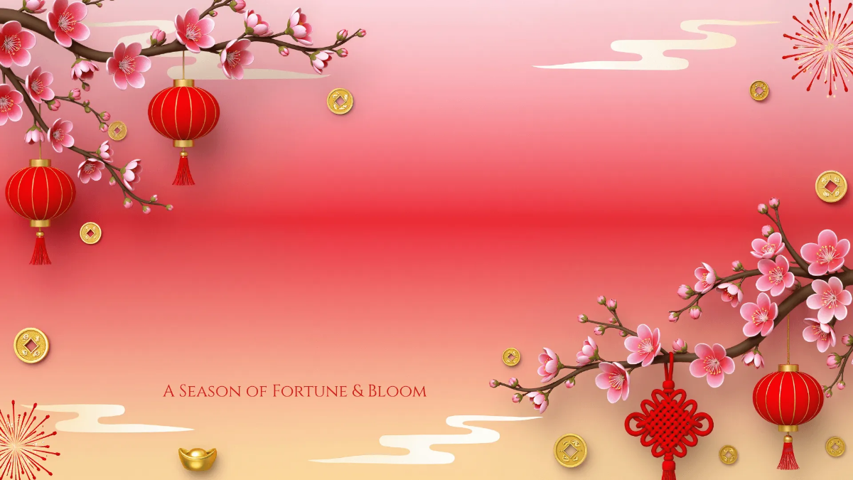 Free Chinese New Year Cherry Blossom Background Template to Edit Online Free Chinese New Year Cherry Blossom Background Template to Edit Online