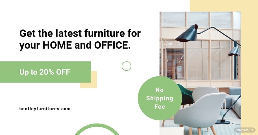 Free Furniture Shop Facebook Ad Template