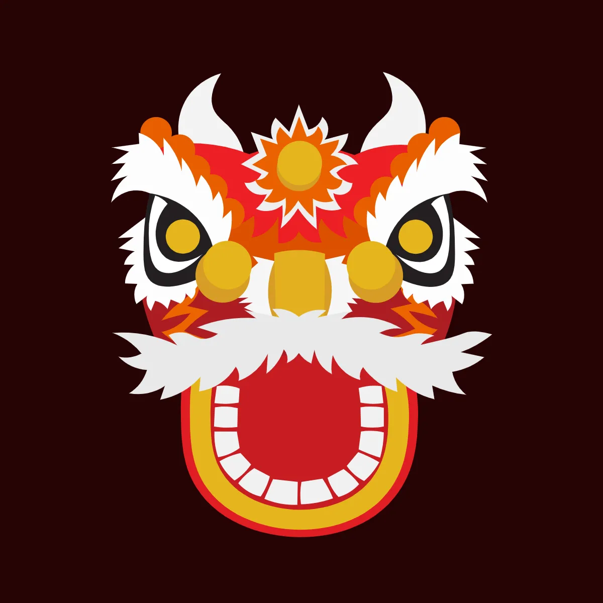 Chinese New Year Dragon Head Clip Art Templates