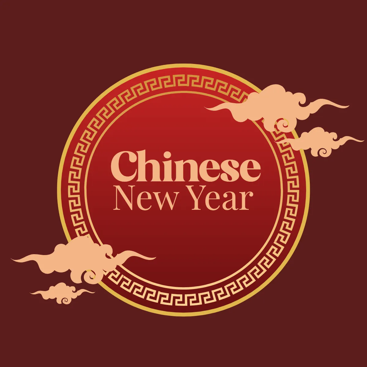 Free Chinese New Year Circle Clip Art Templates to Edit Online