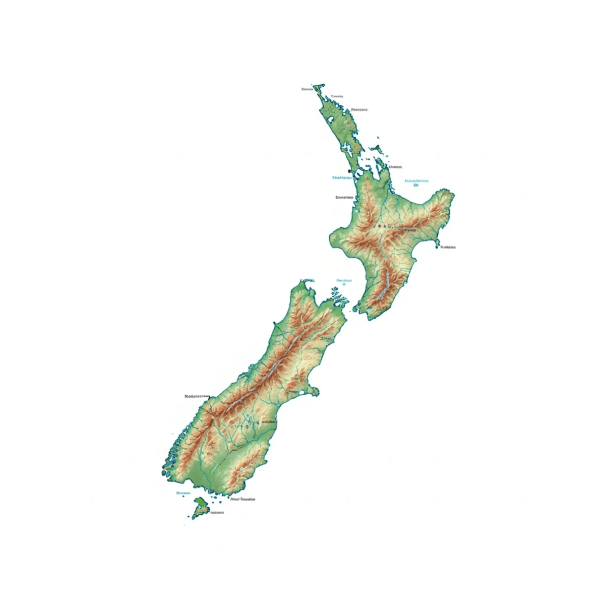 New Zealand Map