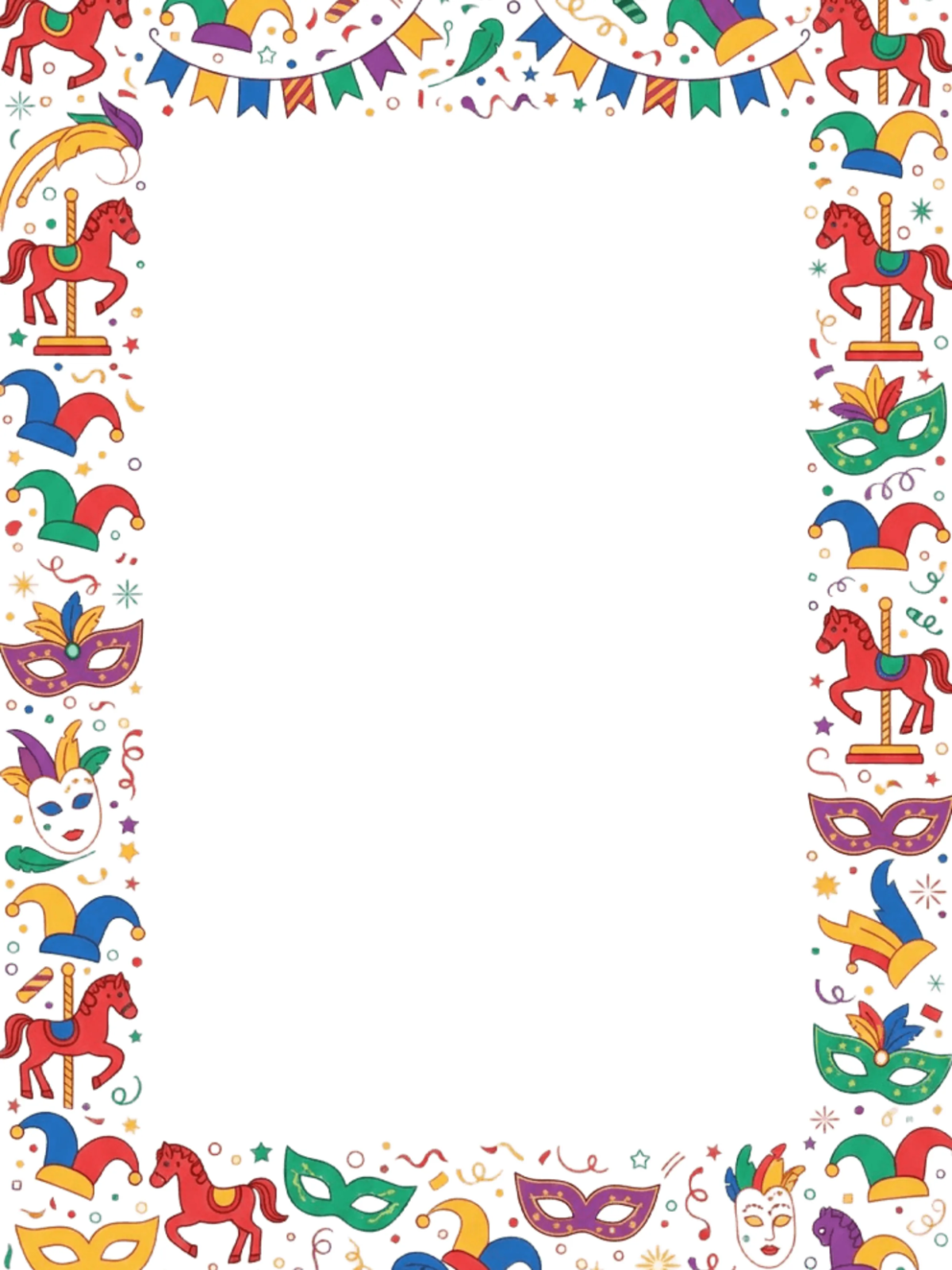 Free Creative Carnival Border Template to Edit Online
