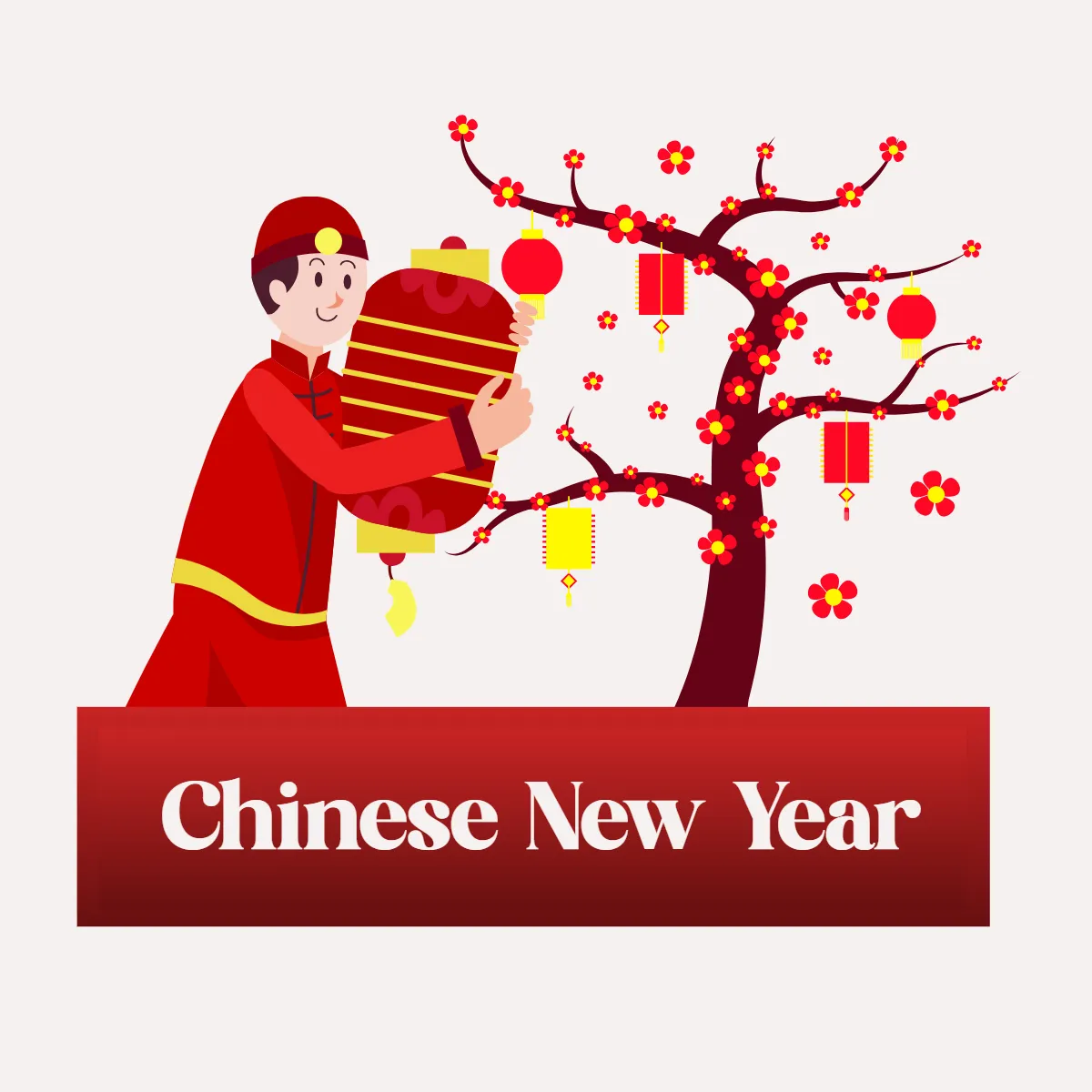 Chinese New Year Celebration Clip Art Templates