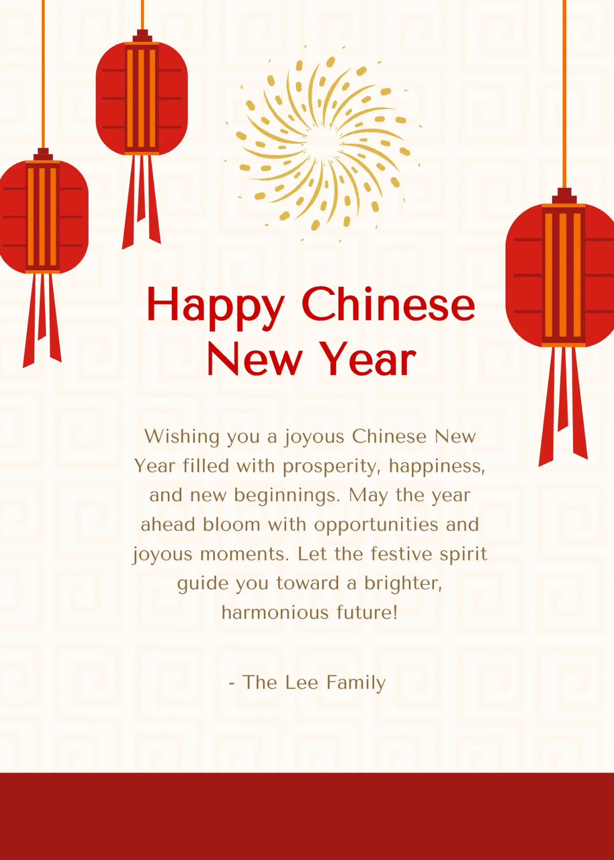 Free Chinese New Year Inspirational Wishes Template to Edit Online Free Chinese New Year Inspirational Wishes Template to Edit Online