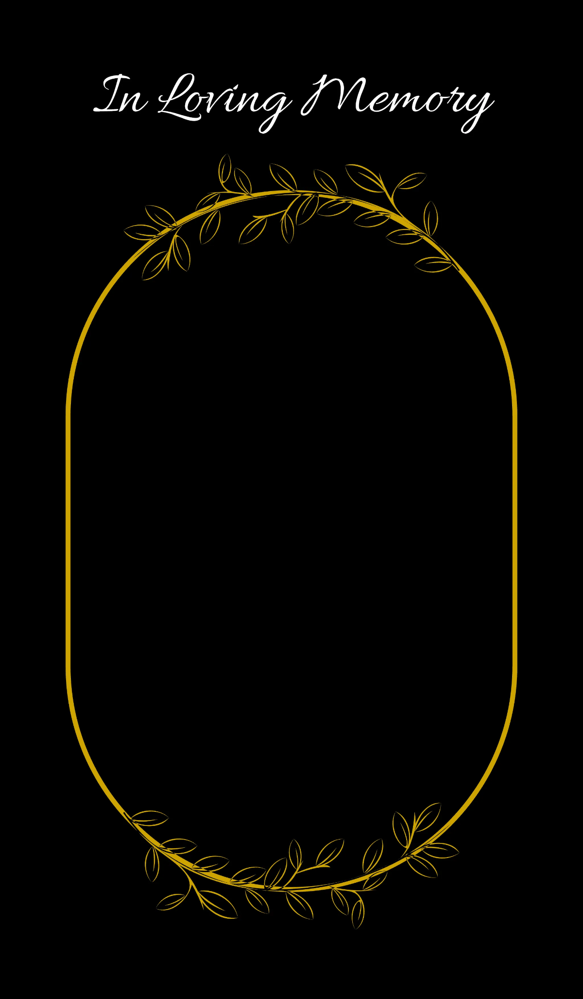 Free In Loving Memory Border Template to Edit Online