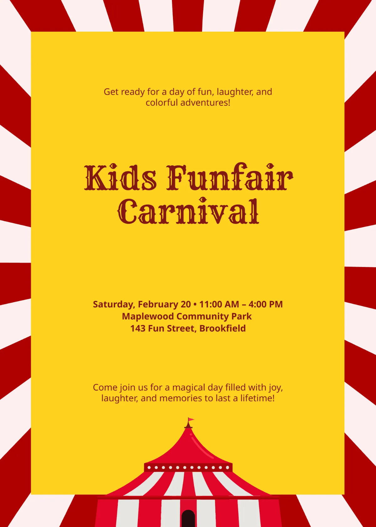 Free Kids Carnival Template to Edit Online Free Kids Carnival Template to Edit Online