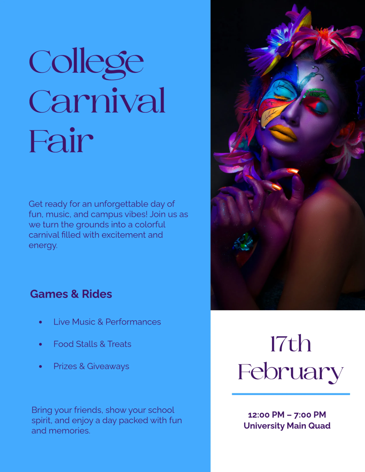 Free College Carnival Fair Template to Edit Online Free College Carnival Fair Template to Edit Online