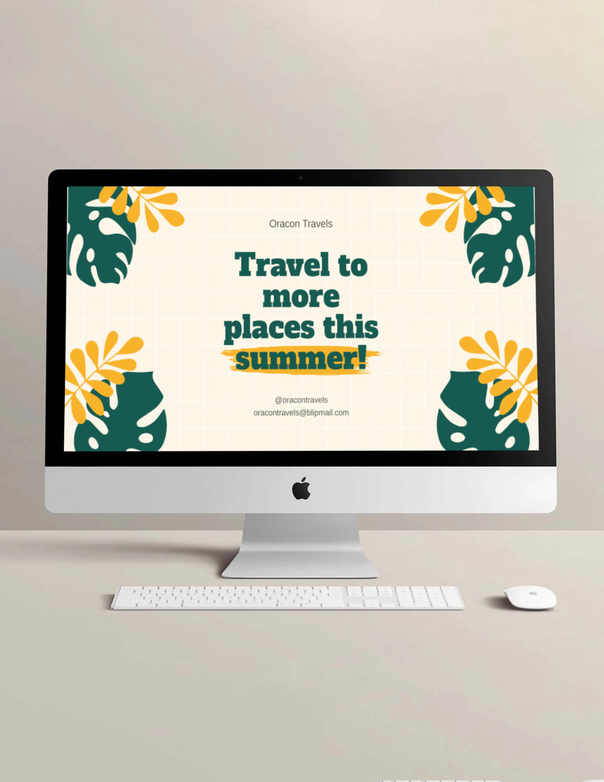 Free Desktop Device Mockup Template to Edit Online