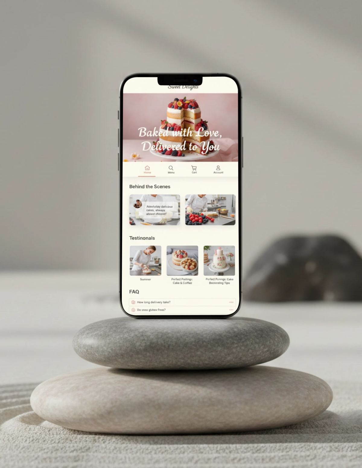 Free Simple iPhone Screen Mockup Template to Edit Online