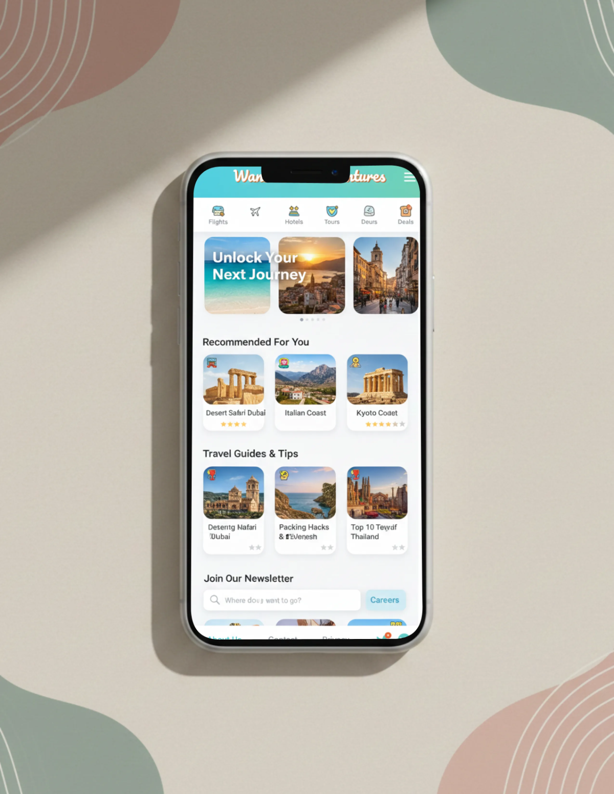 Free Mobile iPhone Mockup Template to Edit Online
