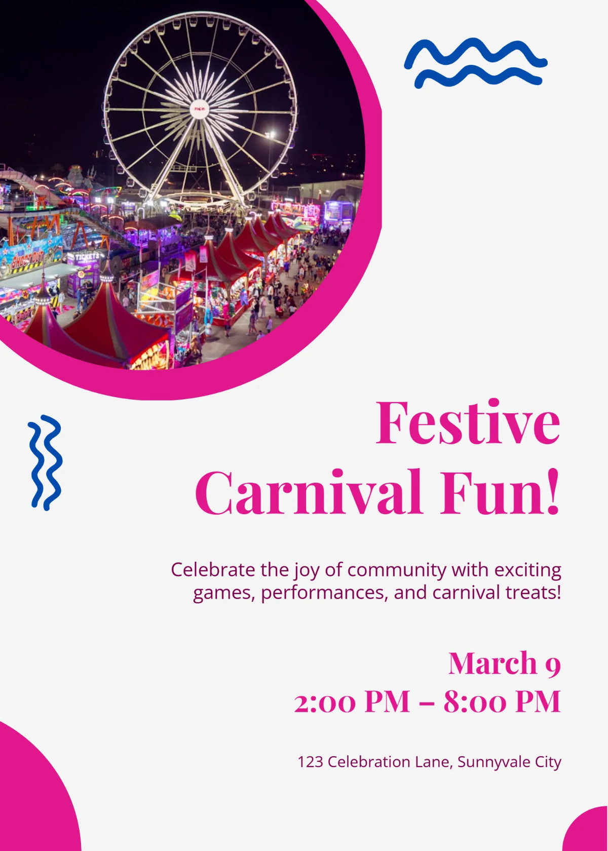 Free Festive Carnival Invitation Template to Edit Online Free Festive Carnival Invitation Template to Edit Online