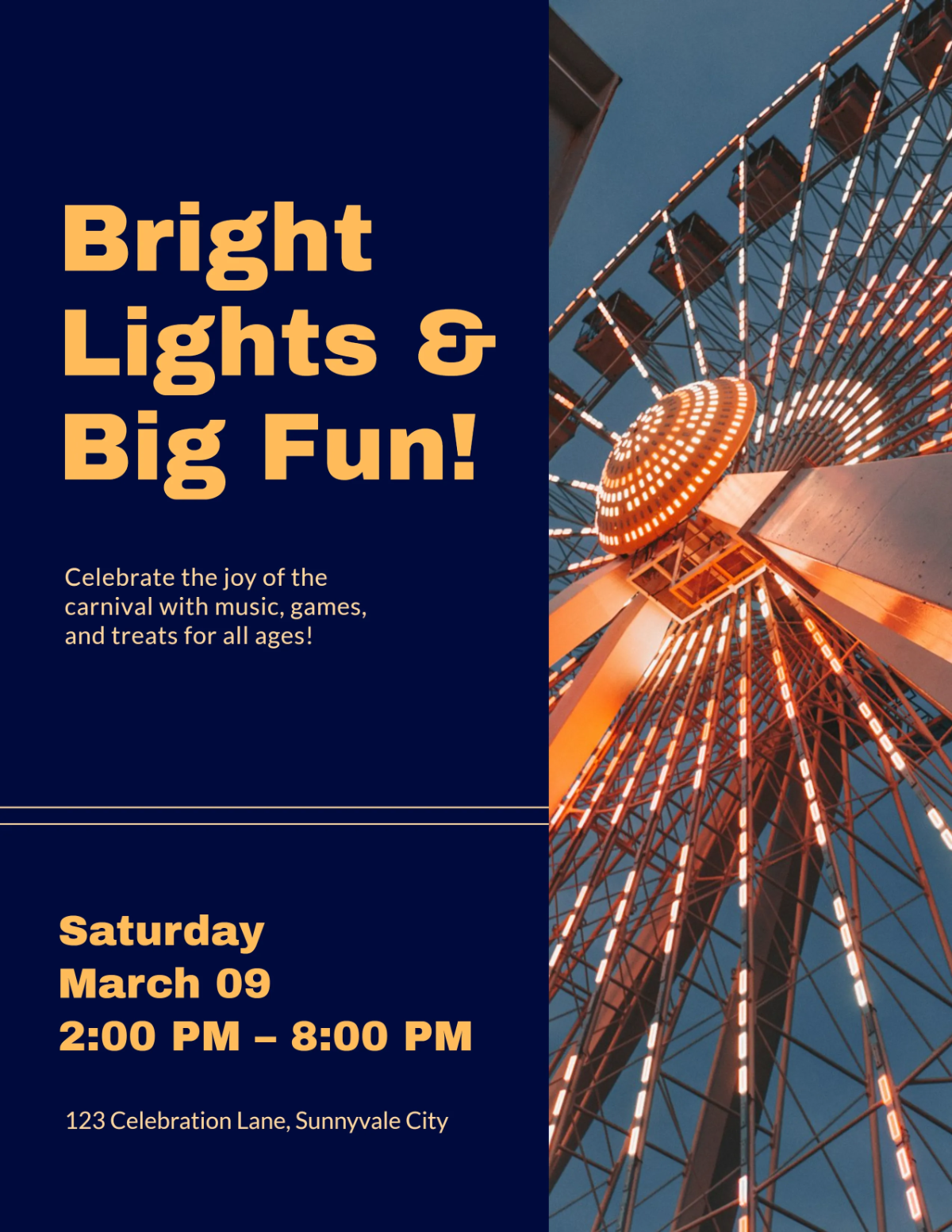 Free Festive Carnival Flyer Template to Edit Online Free Festive Carnival Flyer Template to Edit Online