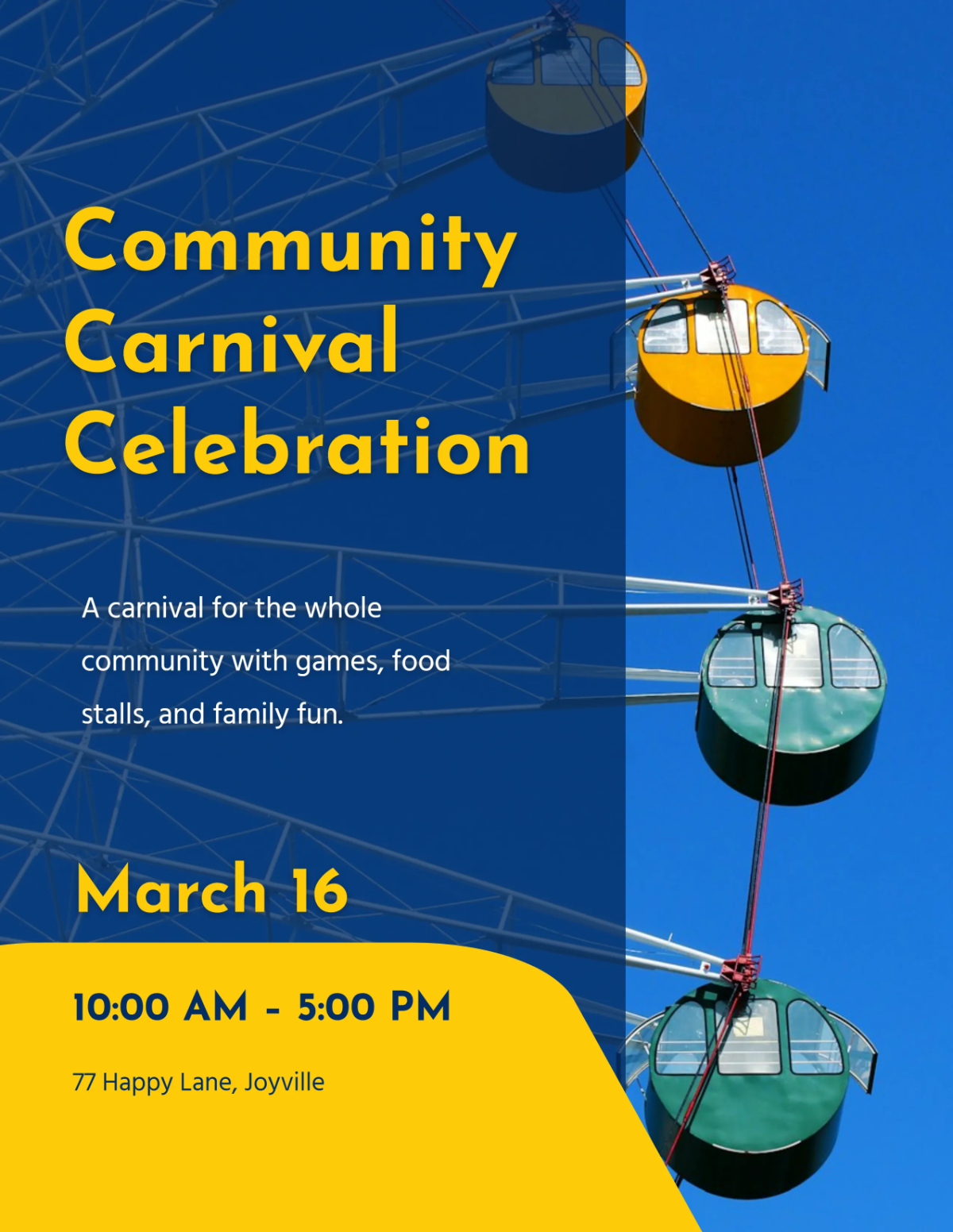 Free Community Carnival Flyer Template to Edit Online Free Community Carnival Flyer Template to Edit Online