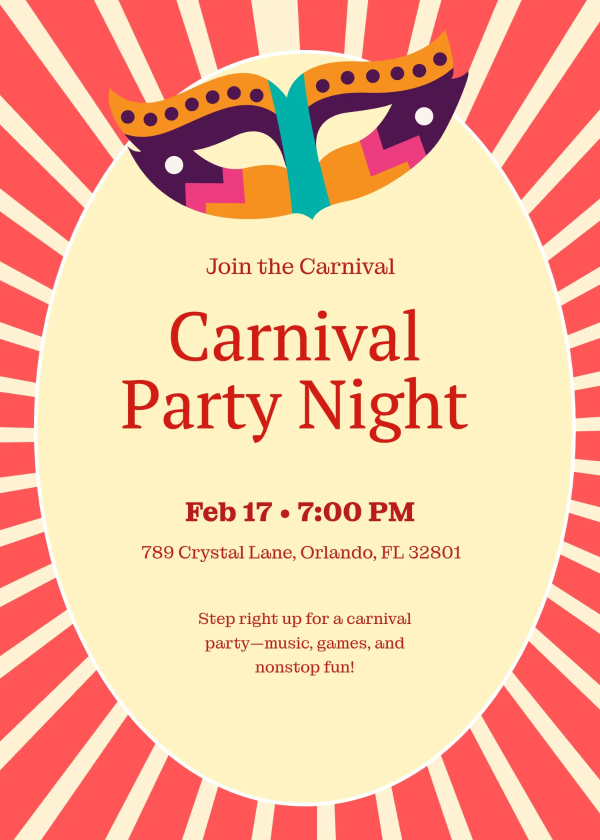 Free Carnival Party Template to Edit Online Free Carnival Party Template to Edit Online